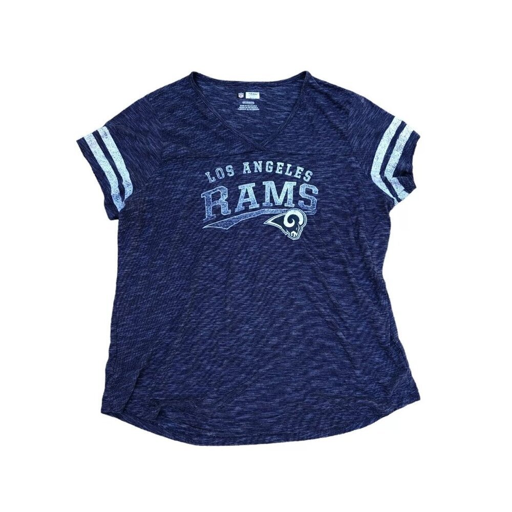 NFL Los Angeles Rams T Shirt Men's 2XL Team Appparel Blue Short Sleeve Top